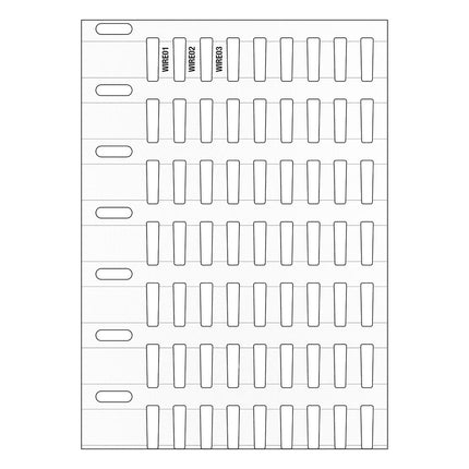 Rigid DuraSleeve Wire Marking labels for Thermal Transfer Printers