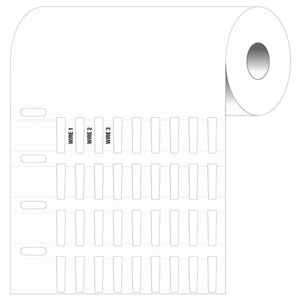 Rigid DuraSleeve Wire Marking labels for Thermal Transfer Printers