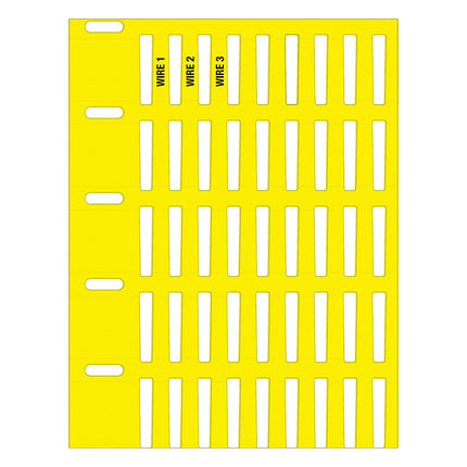 Rigid DuraSleeve Wire Marking labels for Thermal Transfer Printers
