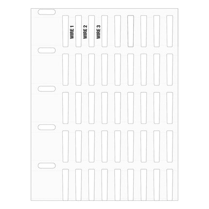 Rigid DuraSleeve Wire Marking labels for Thermal Transfer Printers
