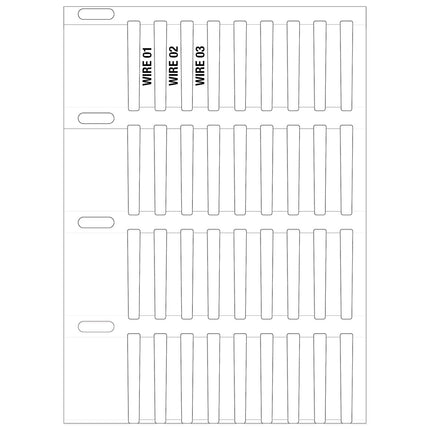 Rigid DuraSleeve Wire Marking labels for Thermal Transfer Printers
