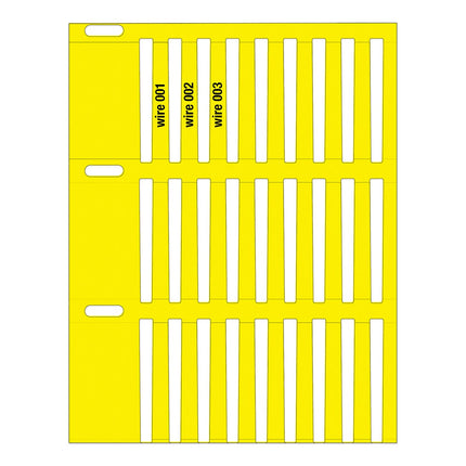 Rigid DuraSleeve Wire Marking labels for Thermal Transfer Printers
