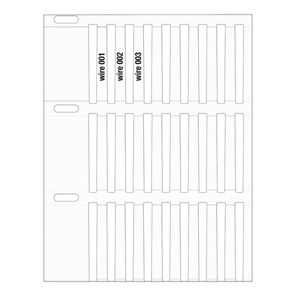 Rigid DuraSleeve Wire Marking labels for Thermal Transfer Printers