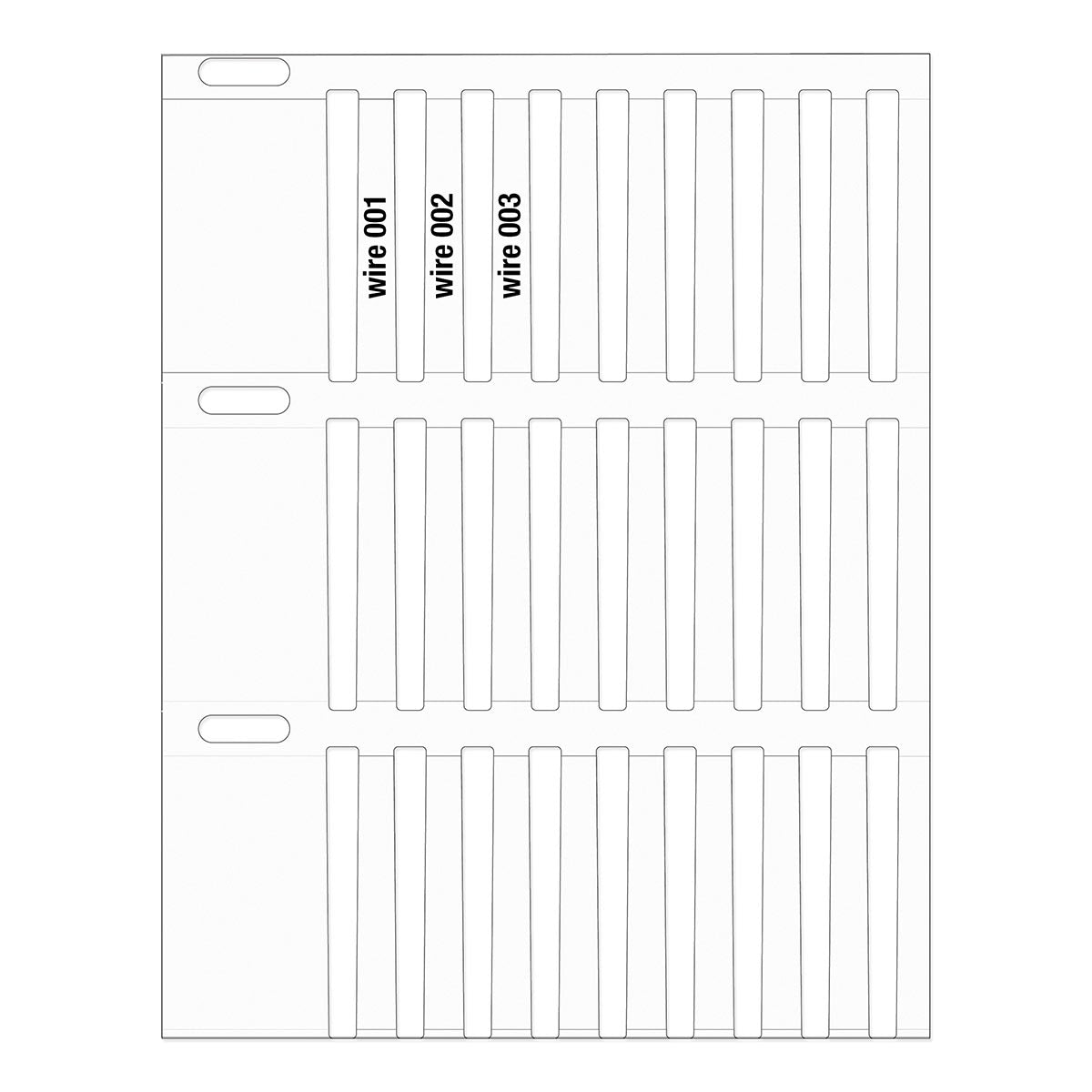 Marking Label Rdu303029 Rigid DuraSleeve Wire Marking labels for Thermal Transfer Printers ...