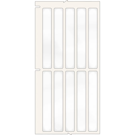 76 mm Core Clear Polyester Barcode Labels