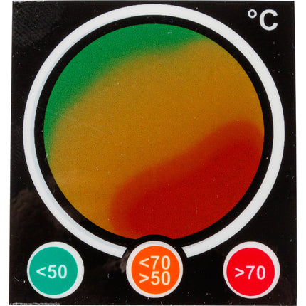 Temperature Indicating 3 Level Labels