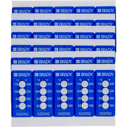 Temperature Indicating 4 Level Labels