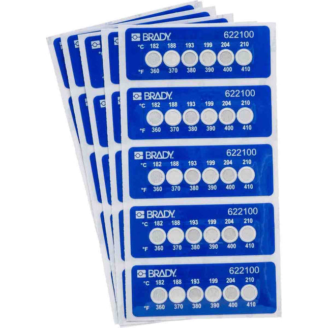 Temperature Indicating 6 Level Labels