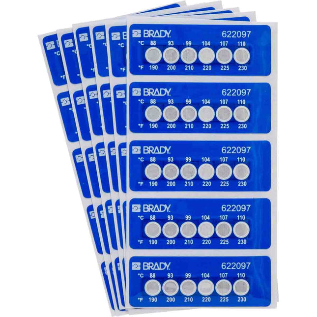 Temperature Indicating 6 Level Labels