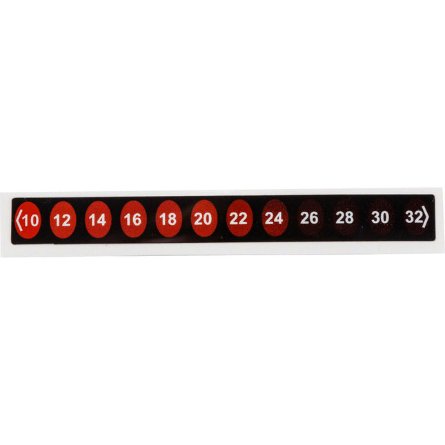Bar Temperature Indicating Label