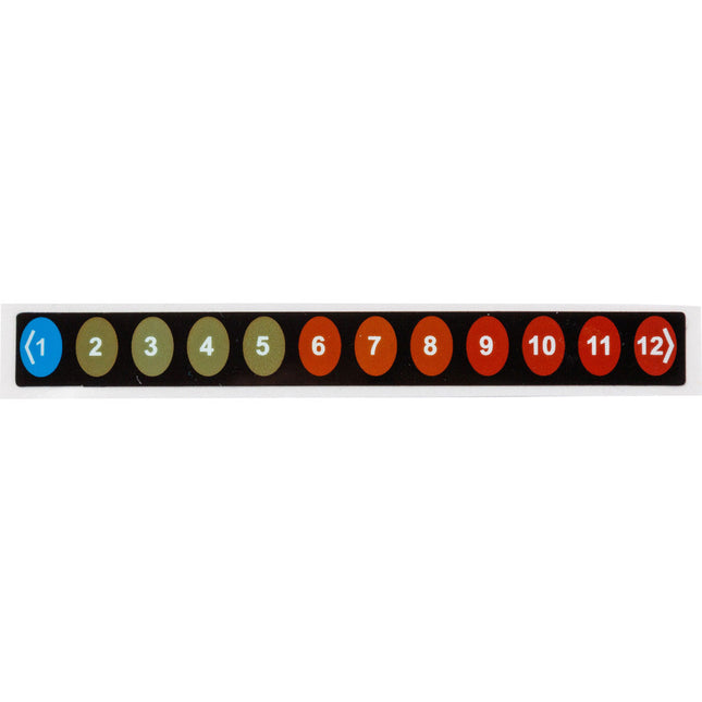 Bar Temperature Indicating Label