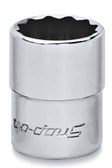 Snap-on 1/4" Drive 12-Point SAE 3/8" Flank Drive® Shallow Socket | TMD12