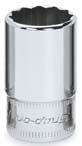 Snap-On 1/4" Drive 12-Point Metric 9 mm Flank Drive® Semi-Deep Socket | TMMDS9