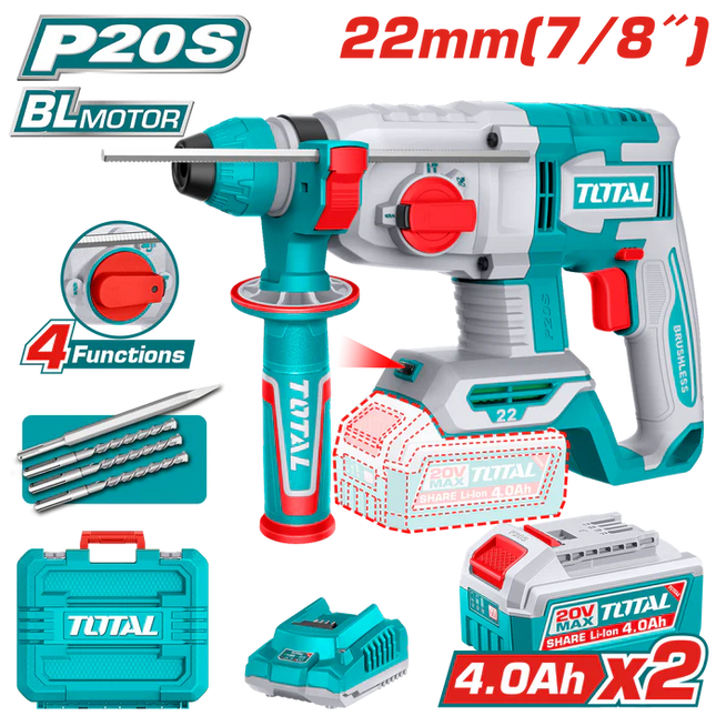 Total Tools Hilti 20V Brushless Rotary Hammer Drill 22mm