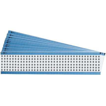 Numerical Legend Vinyl Film Wire Marking Cards