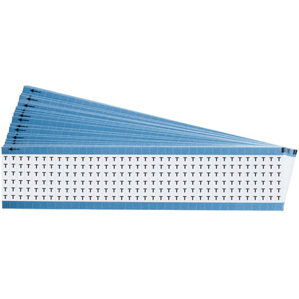 Upper Case Alphabetical Vinyl Wire Marking Cards