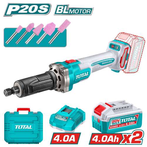 Total Tools Cordless Die Grinder 20V Brushless TDGLI20012