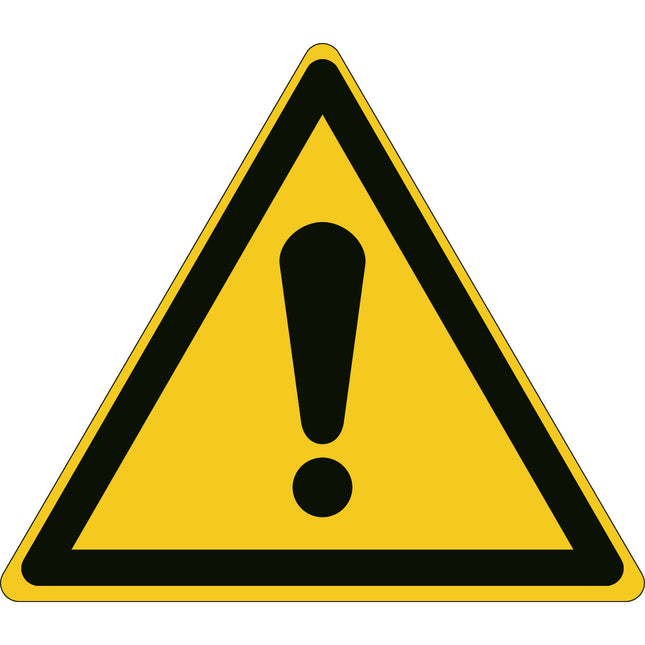 ISO Safety Sign  General Warning Sign
