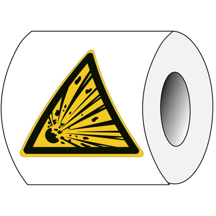ISO Safety Sign  Warning explosive material