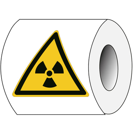 ISO Safety Sign  Warning Radioactive material or ionizing radiation