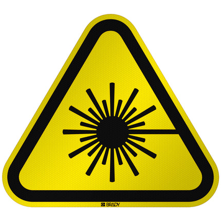 ISO Safety Sign  Warning Laser beam