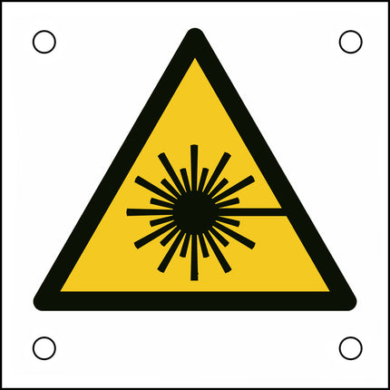 ISO Safety Sign  Warning laser beam
