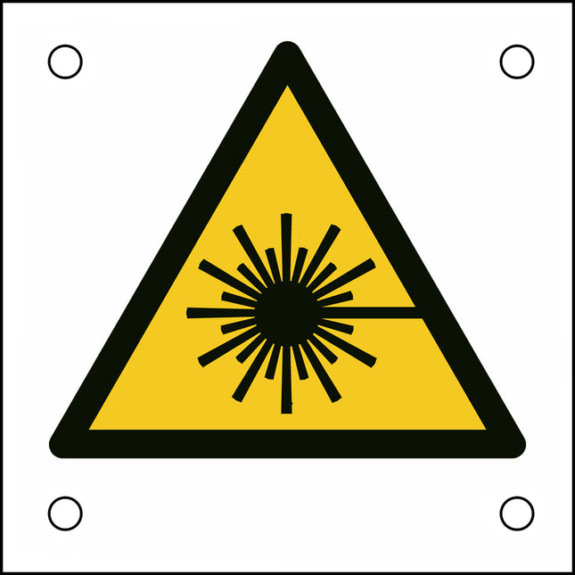 ISO Safety Sign  Warning laser beam