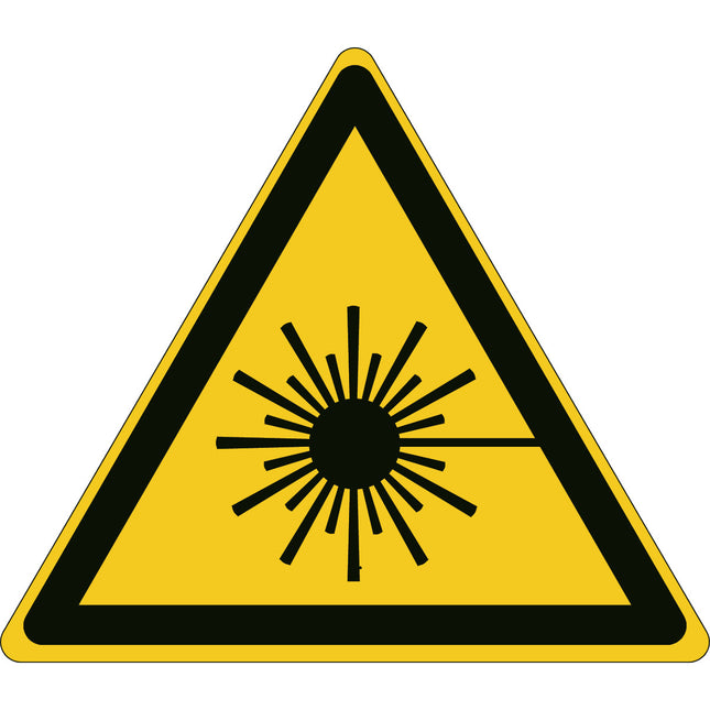 ISO Safety Sign  Warning Laser beam
