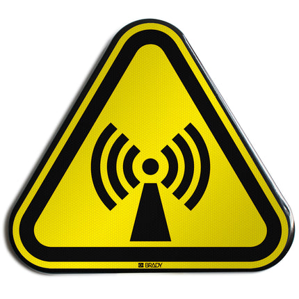 ISO Safety Sign  Warning Nonionizing radiation