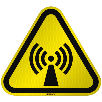 ISO Safety Sign  Warning Nonionizing radiation