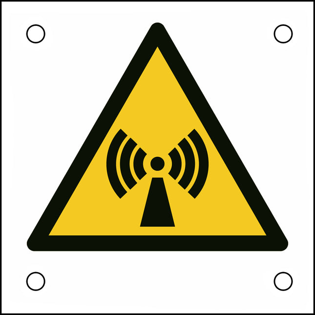 ISO Safety Sign  Warning Nonionizing radiation