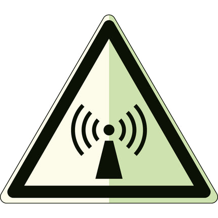 Glowinthedark safety sign