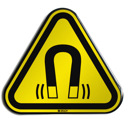 ISO Safety Sign  Warning Magnetic field
