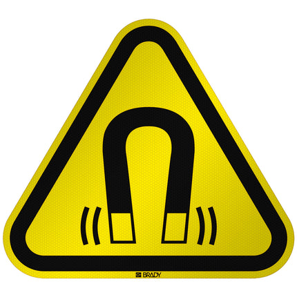 ISO Safety Sign  Warning Magnetic field