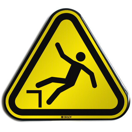 ISO Safety Sign  Warning Drop fall