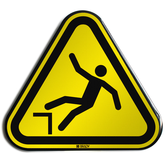 ISO Safety Sign  Warning Drop fall