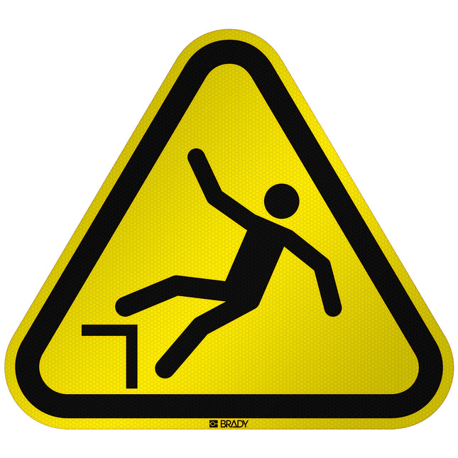 ISO Safety Sign  Warning Drop fall
