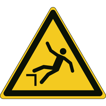 ISO Safety Sign  Warning Drop fall