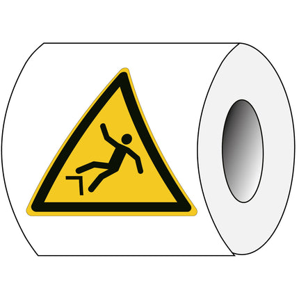 ISO Safety Sign  Warning Drop fall