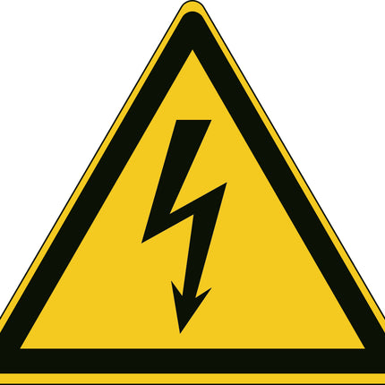 ISO Safety Sign  Warning Electricity