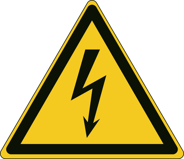 ISO Safety Sign  Warning Electricity
