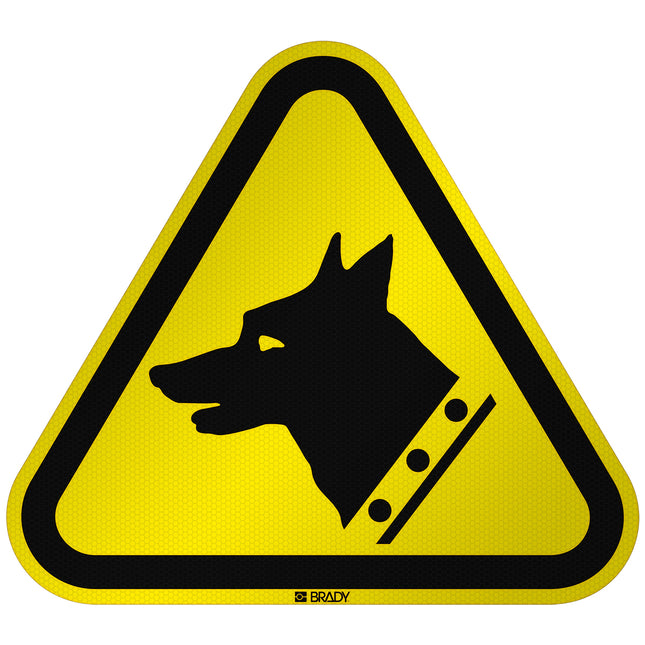 ISO Safety Sign  Warning Guard dog