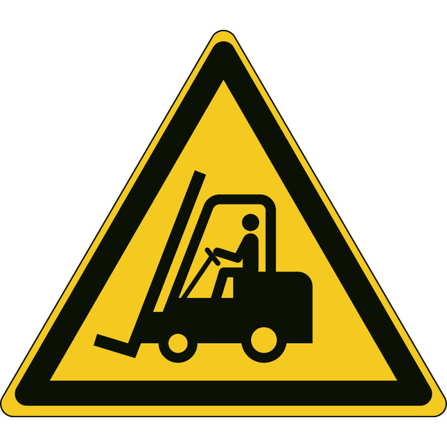 Floor Safety Sign  Warning Fork lift trucks and other industrial vehicles