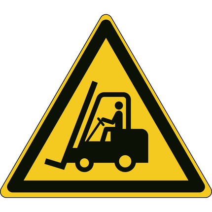 ISO Safety Sign  Warning Fork lift trucks and other industrial vehicles