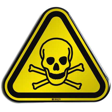 ISO Safety Sign  Warning Toxic material