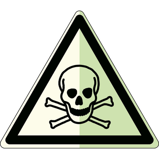Glowinthedark safety sign