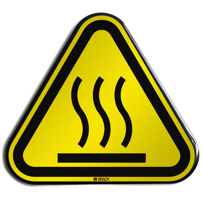 ISO Safety Sign  Warning Hot surface