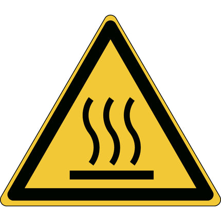 ISO Safety Sign  Warning Hot surface