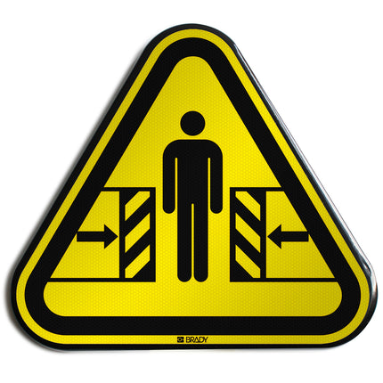 ISO Safety Sign  Warning Crushing