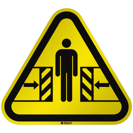ISO Safety Sign  Warning Crushing
